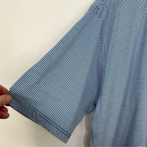 Lot of 2 Peter Millar Polo Performance Striped Golf Shirts Size Large - Picture 11 of 12